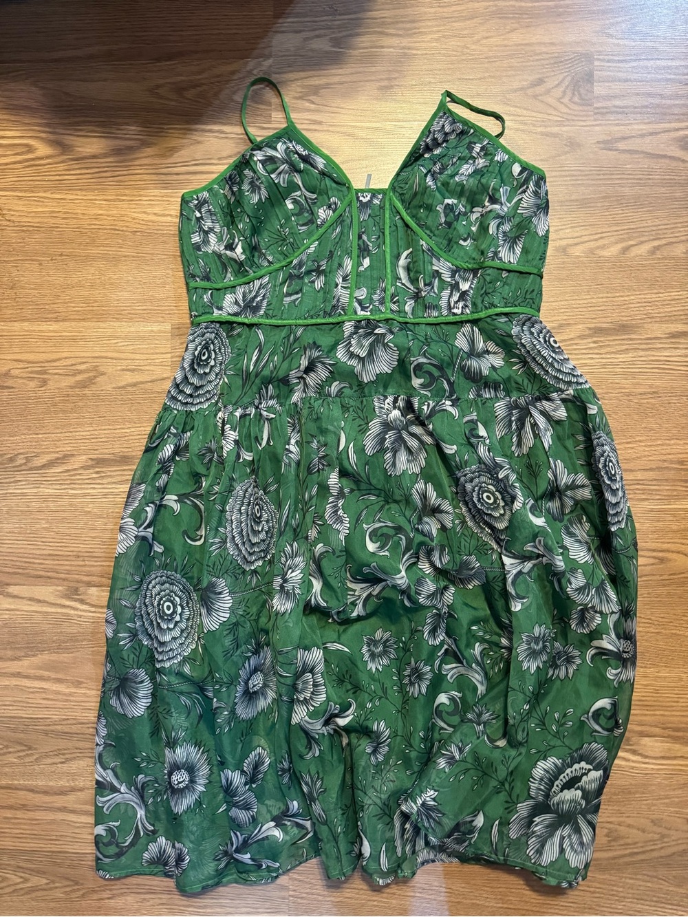Green Floral Anthropologie Dress